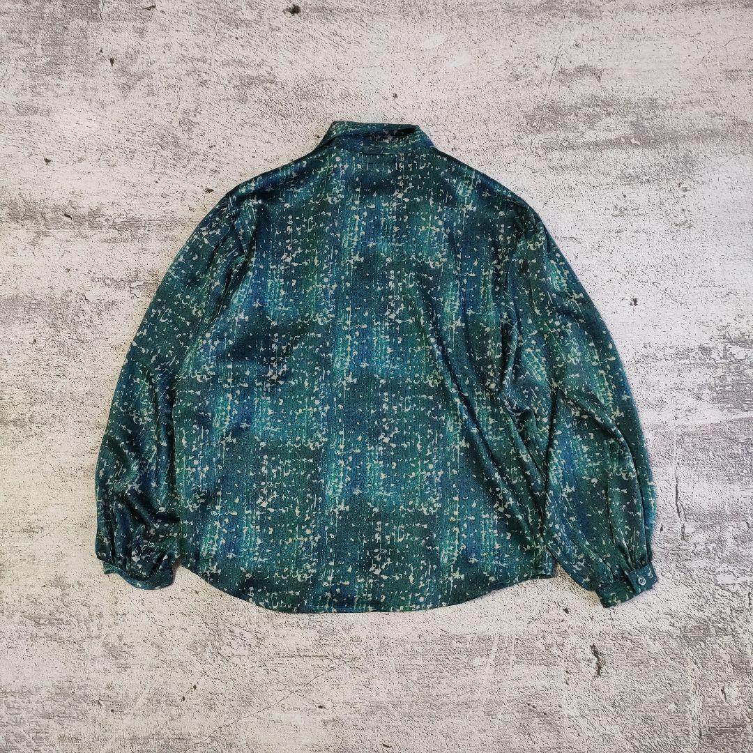 極美品　25AW HERALBONY「こもれび」サテンボウタイシャツ　日本製