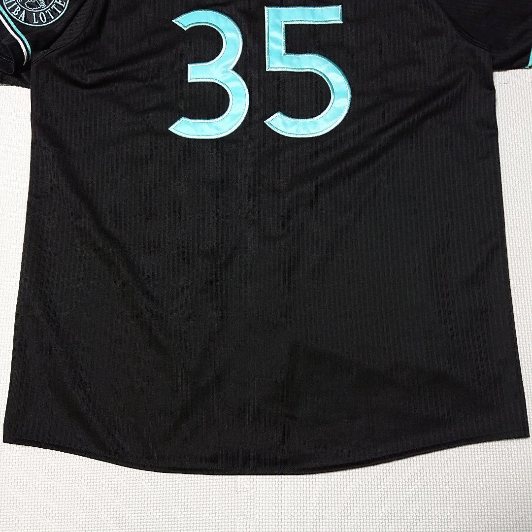 ■千葉ロッテマリーンズ 2021 ブラックサマー 鈴木昭汰 ユニフォーム 黒緑L