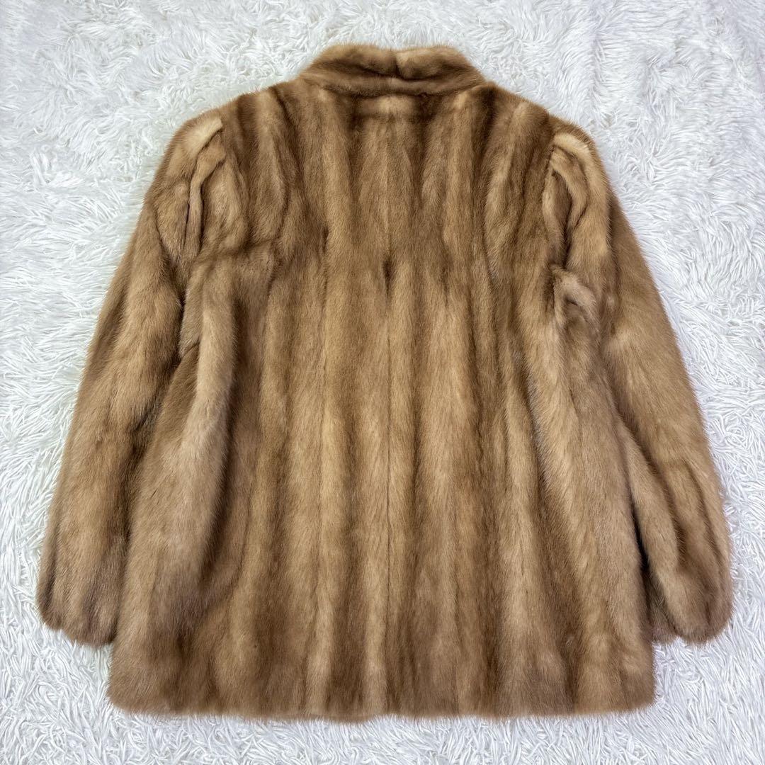 SAGA MINKサガミンク　ミンクファーコート　銀タグ　高級　Lサイズ