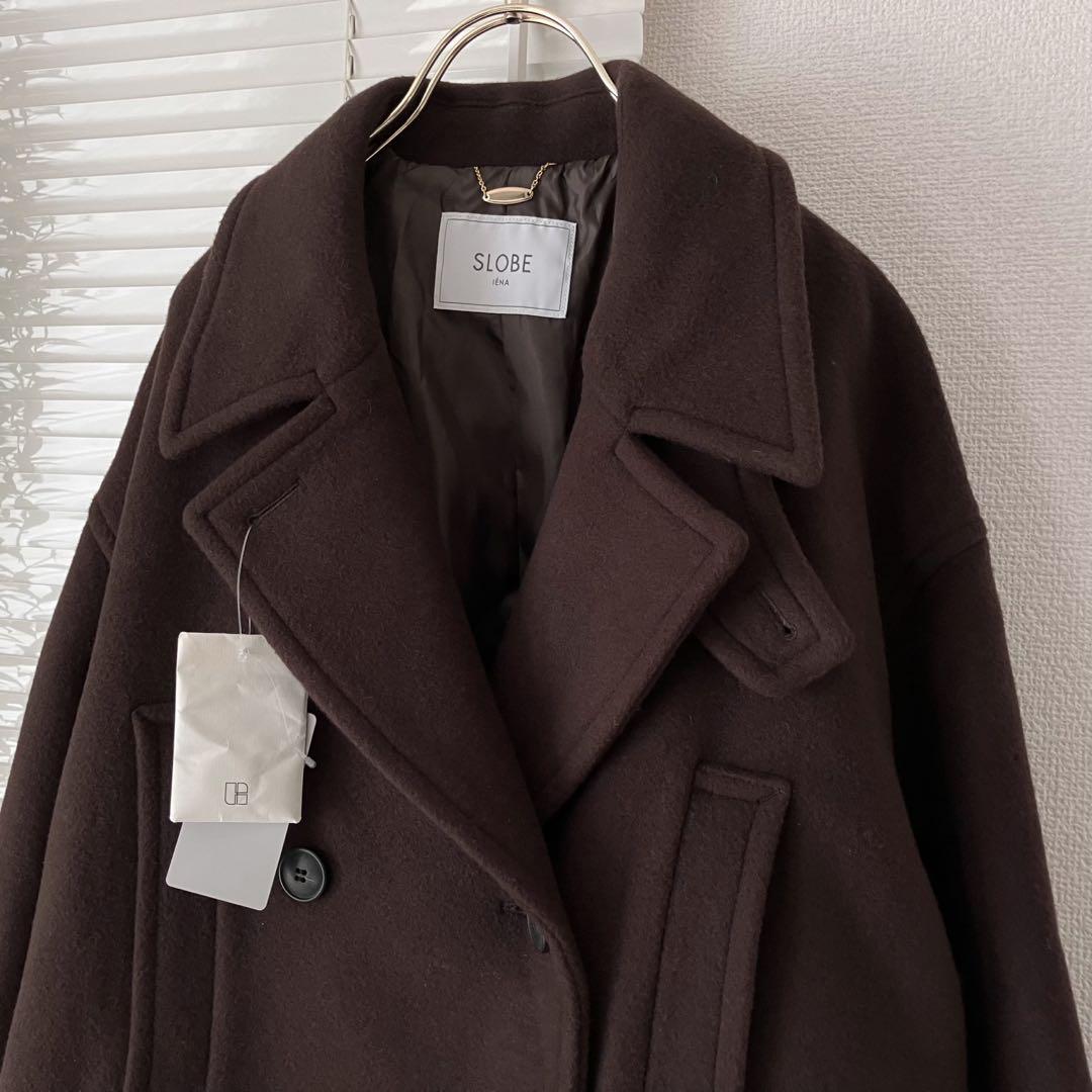 【新品】【23AW】SLOBE IENA メルトンビッグPコート スタンドカラー