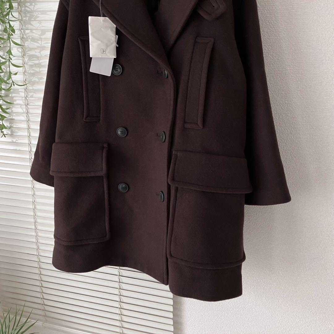 【新品】【23AW】SLOBE IENA メルトンビッグPコート スタンドカラー