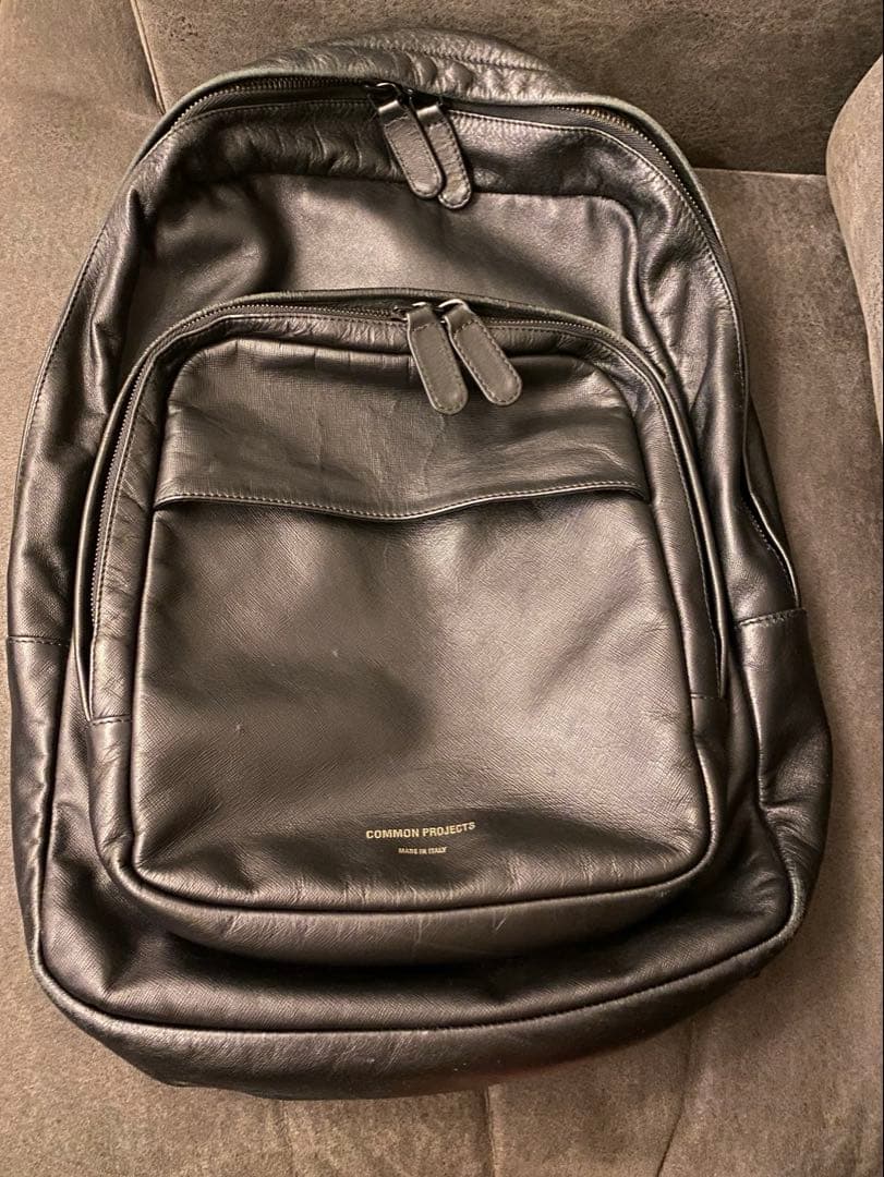 コモンプロジェクト ブラックレザーバックパック