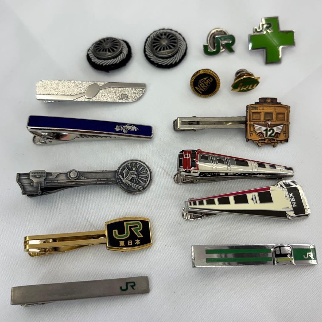 JR 列車デザイン ネクタイピンセット 鉄道 多色