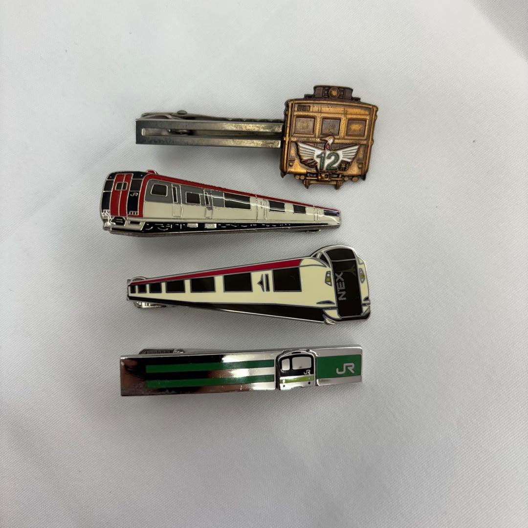 JR 列車デザイン ネクタイピンセット 鉄道 多色