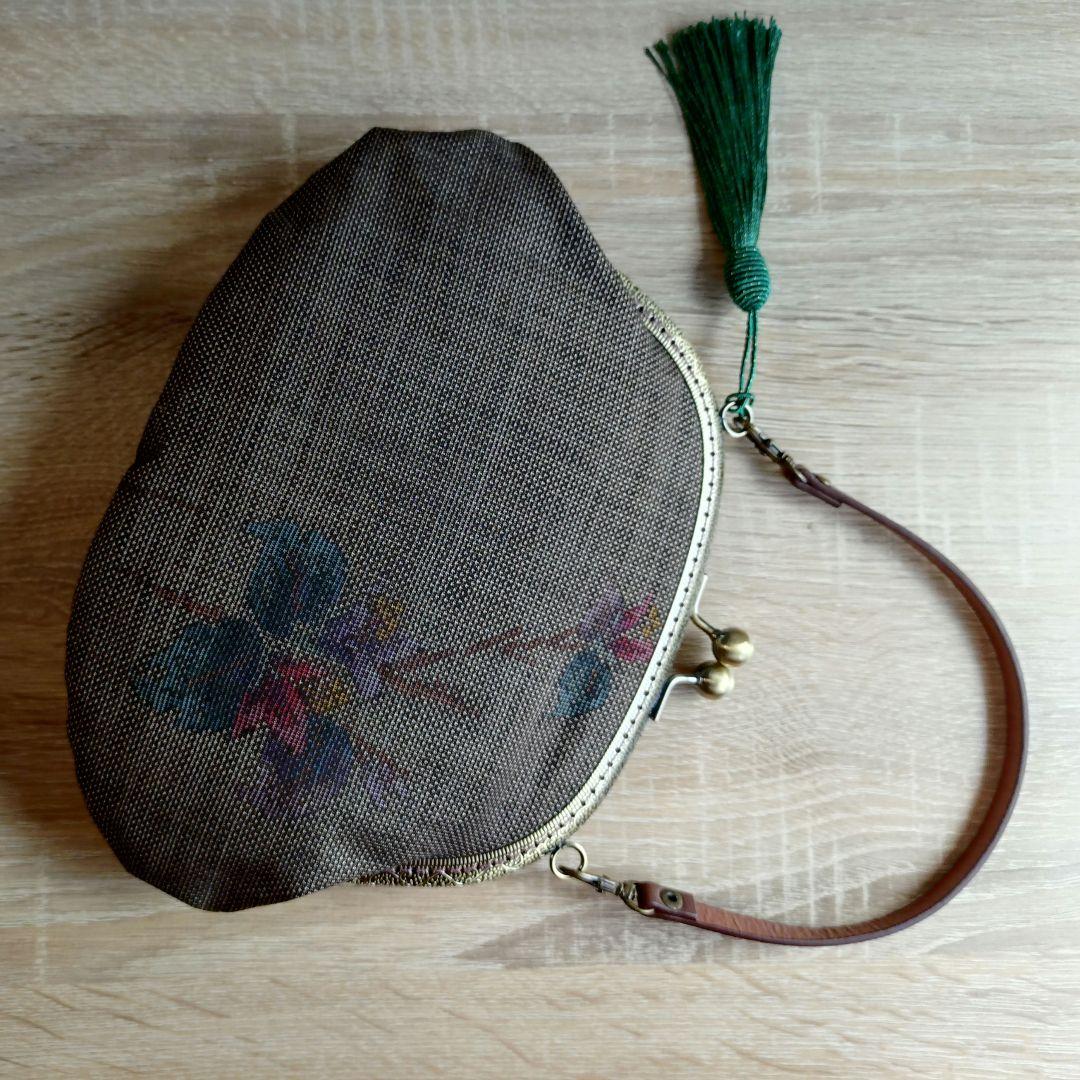 がま口バック二点☆大島紬