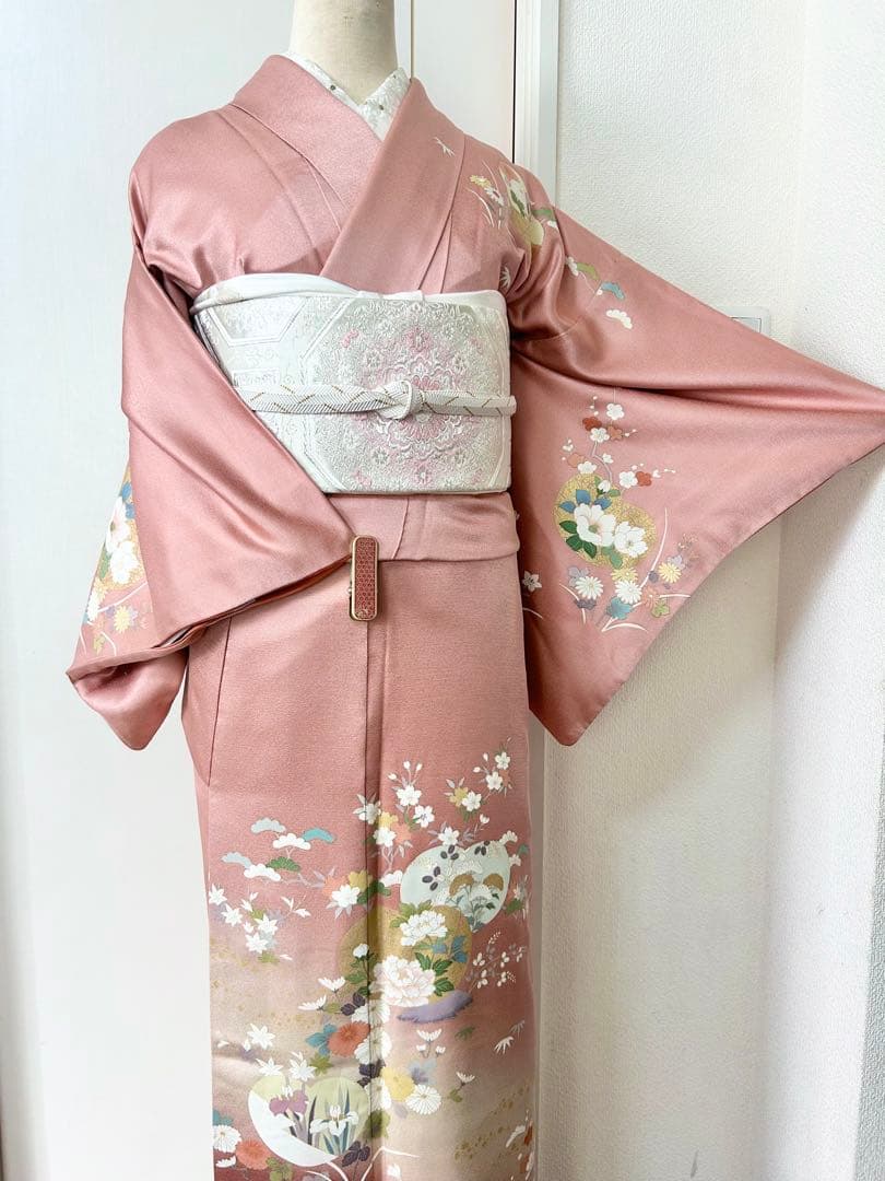 美品　正絹訪問着　フルセット4点　入学式　七五三　お宮参り　結婚式