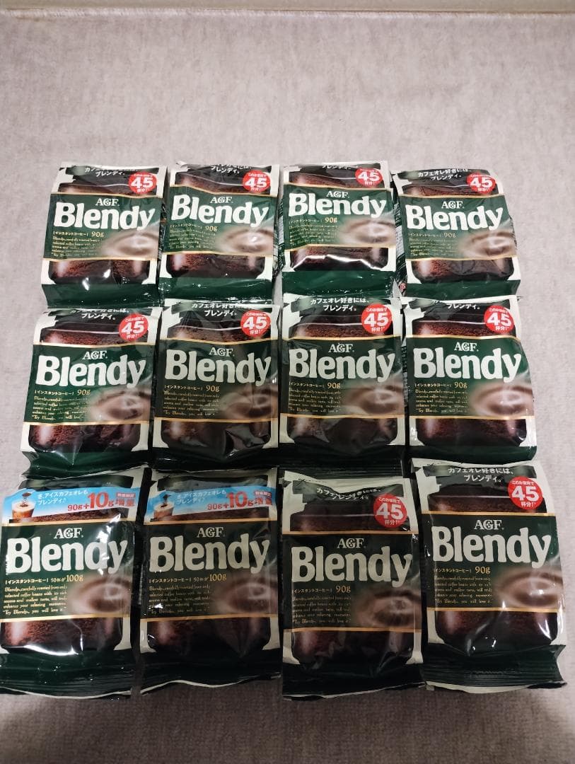 AGF ブレンディ インスタントコーヒー90g×10袋 90g+10g×2袋