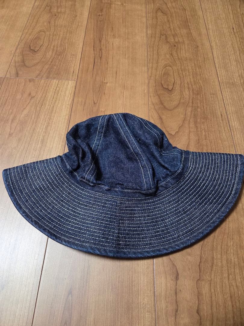 ナイジェルケーボン　デニムハット　サイズL　コットン　帽子　ミリタリー