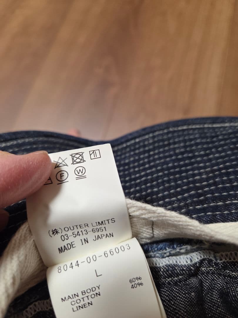 ナイジェルケーボン　デニムハット　サイズL　コットン　帽子　ミリタリー