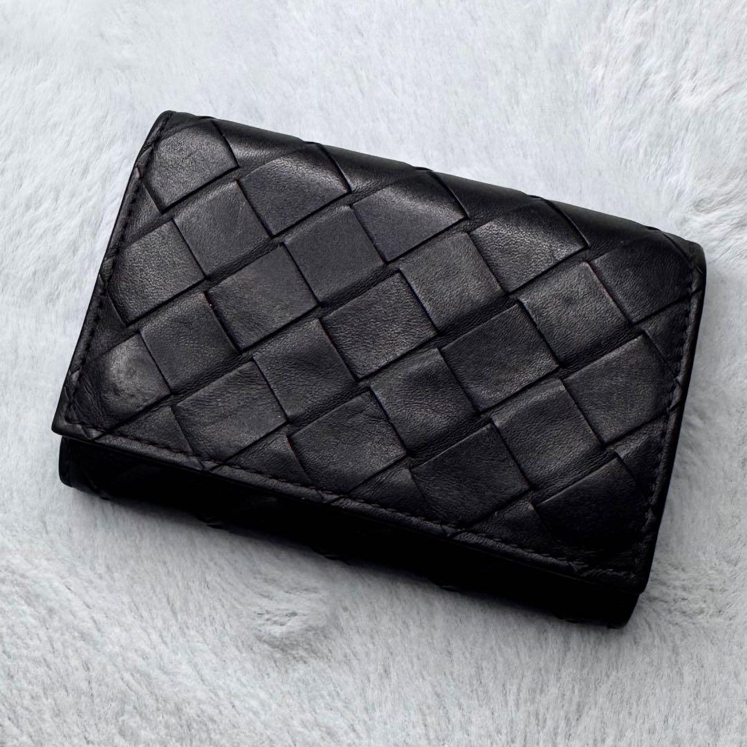 RFID ボッテガヴェネタ キーケース マキシイントレチャート 6連 黒