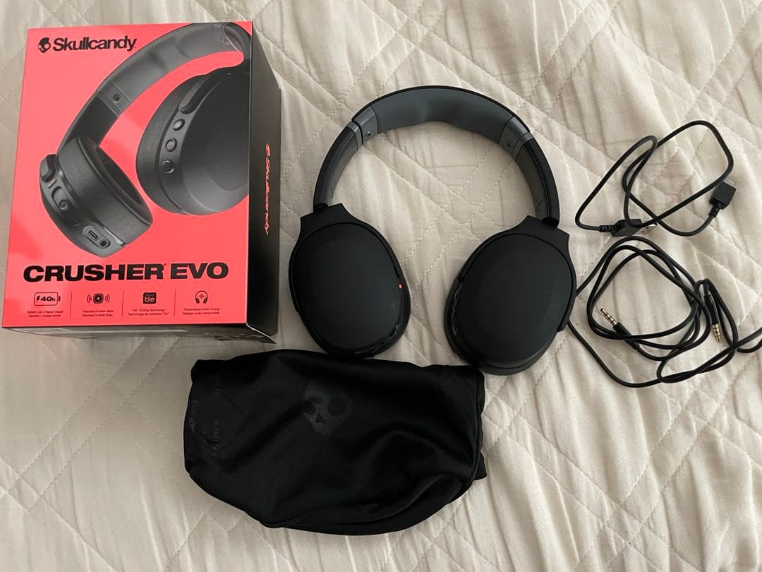 9月20日開封の美品　スカルキャンディ クラッシャーevo