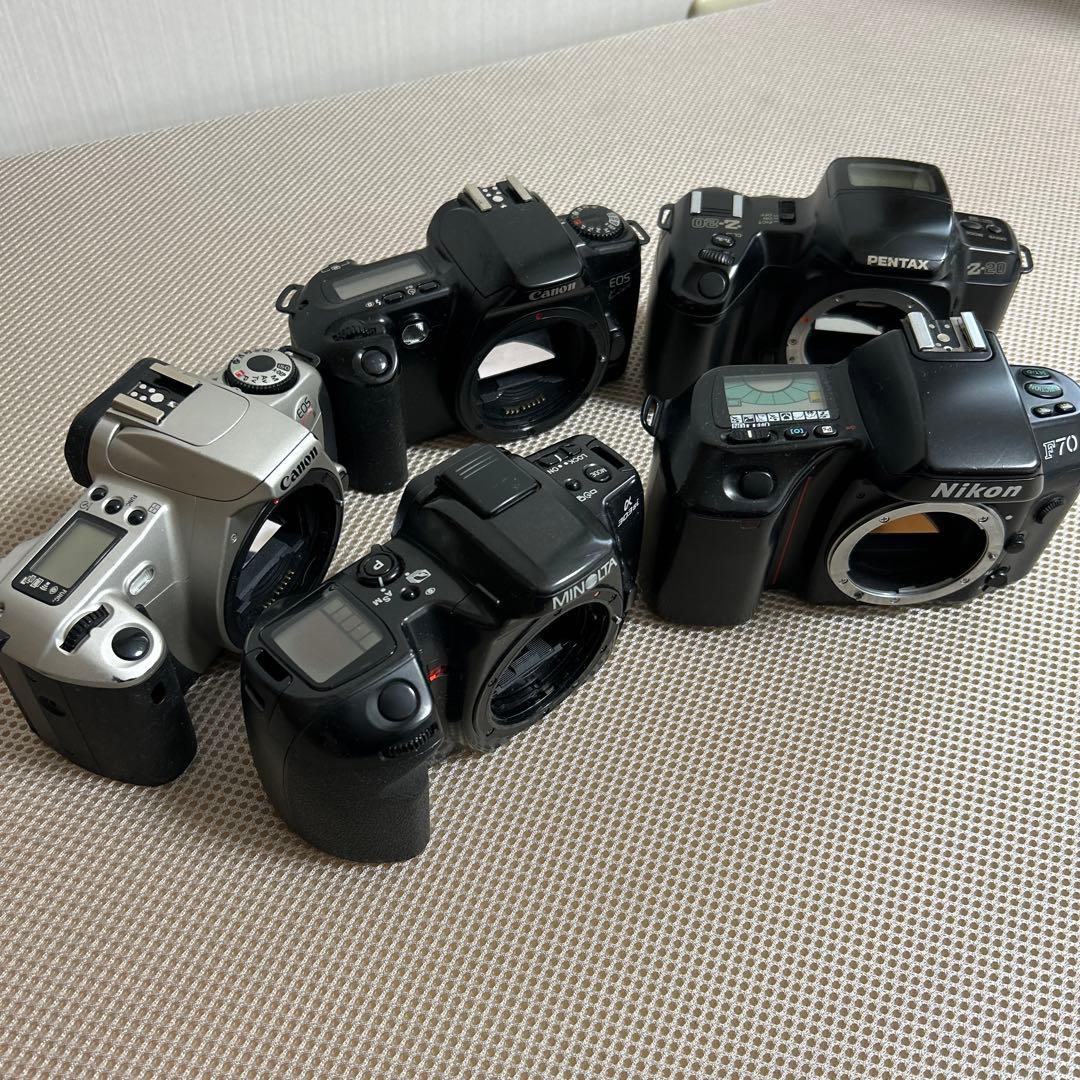 フィルムカメラ ニコン キャノン ペンタックス ミノルタ F70 EOS 5台