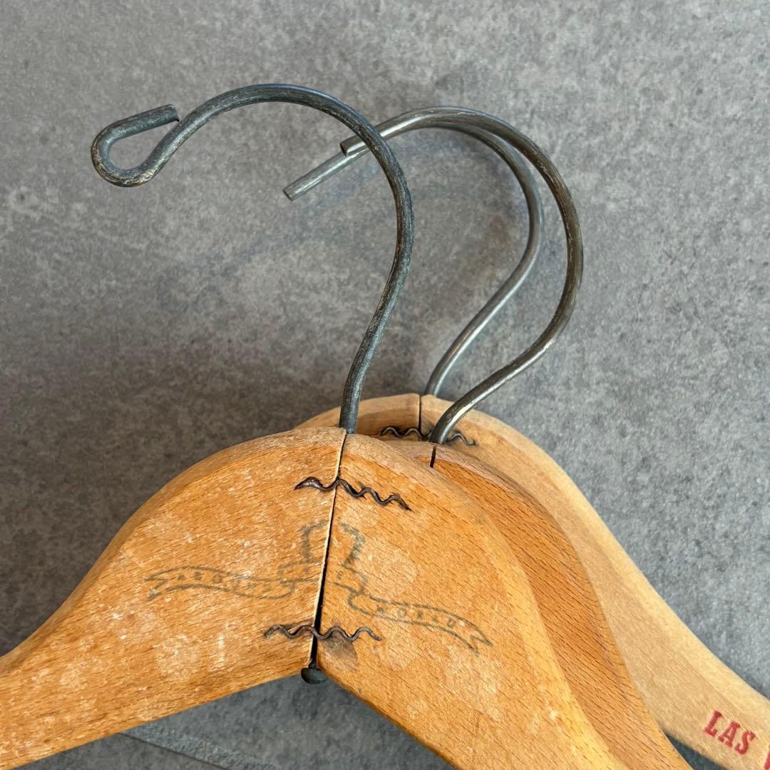 ビンテージ ウッド ハンガー 木製 アメリカ アンティーク