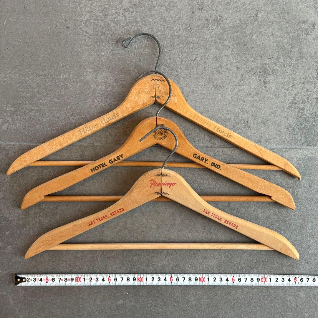 ビンテージ ウッド ハンガー 木製 アメリカ アンティーク