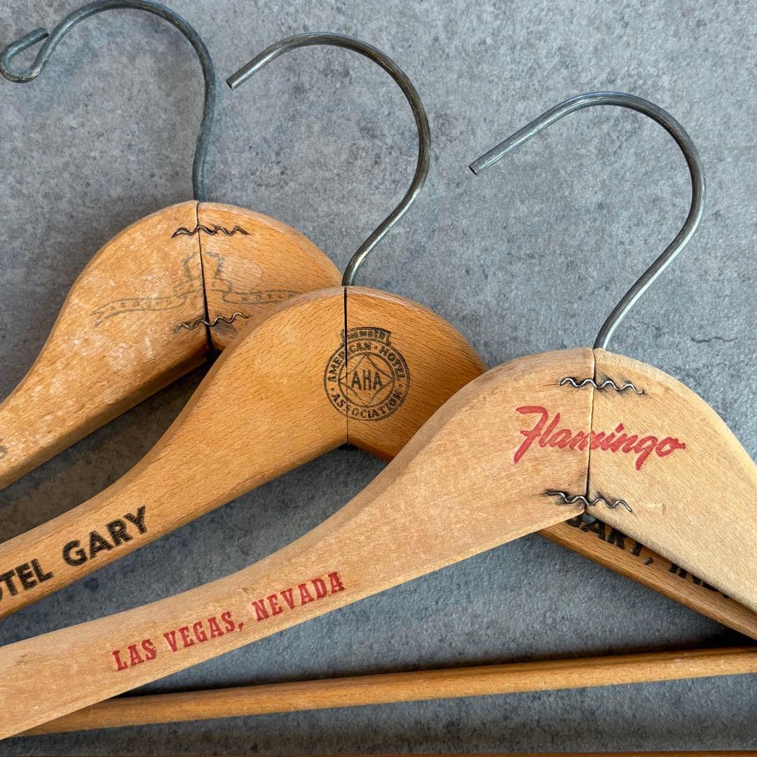 ビンテージ ウッド ハンガー 木製 アメリカ アンティーク