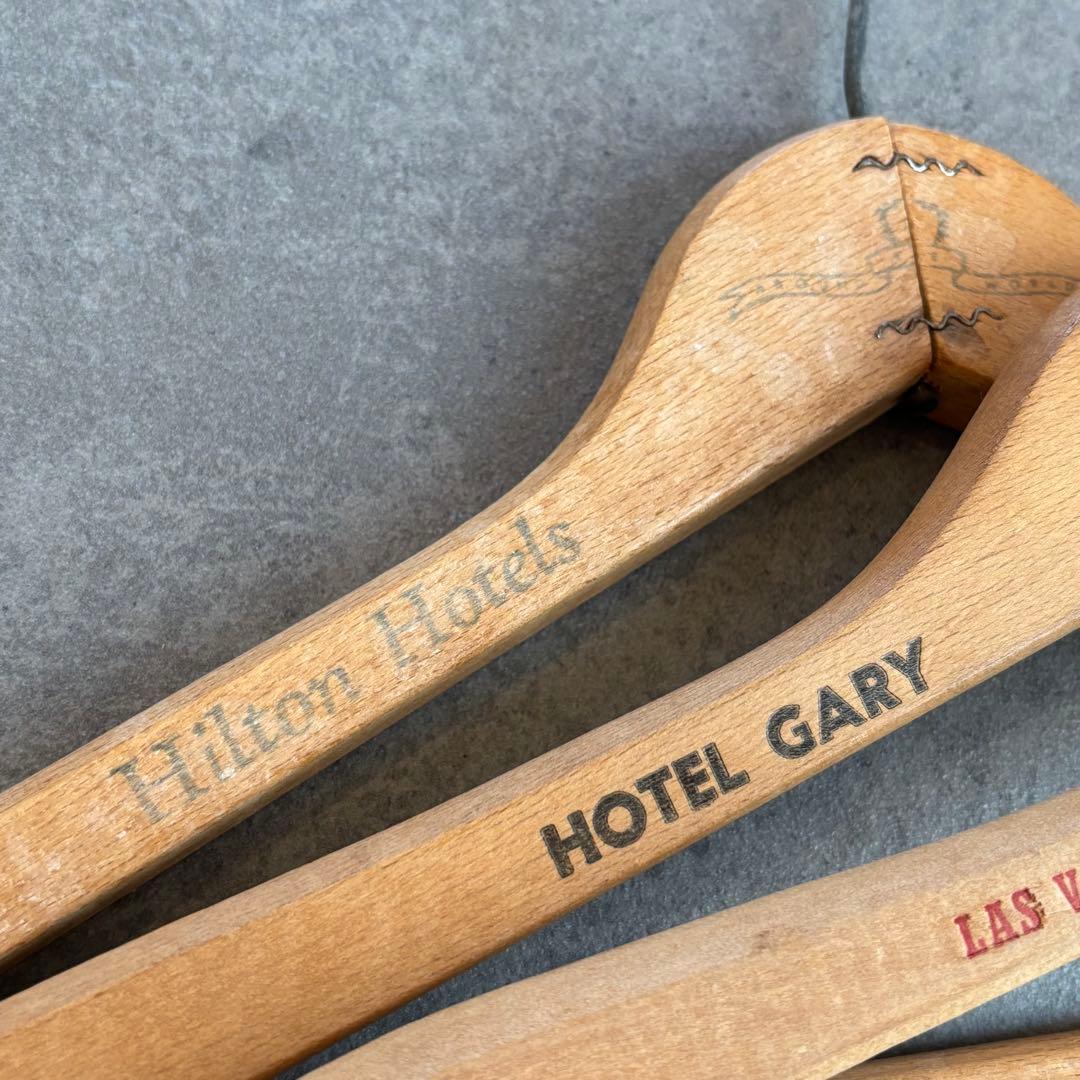 ビンテージ ウッド ハンガー 木製 アメリカ アンティーク