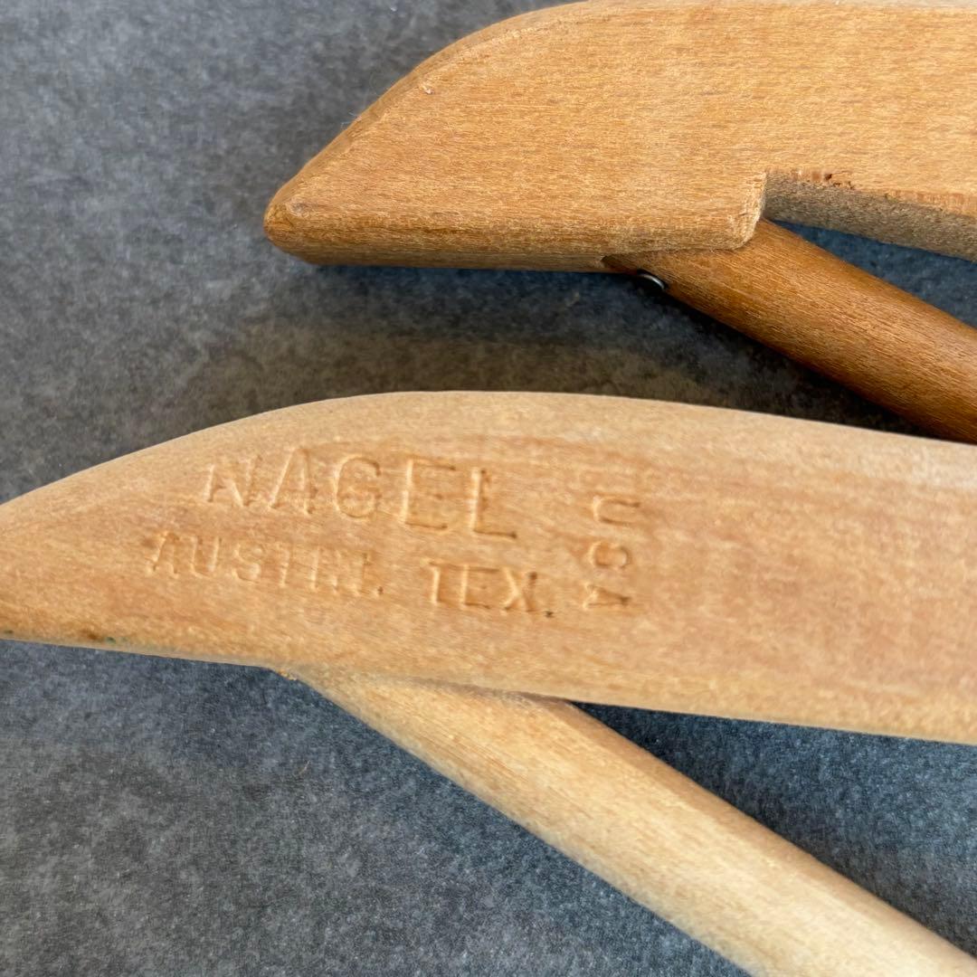 ビンテージ ウッド ハンガー 木製 アメリカ アンティーク