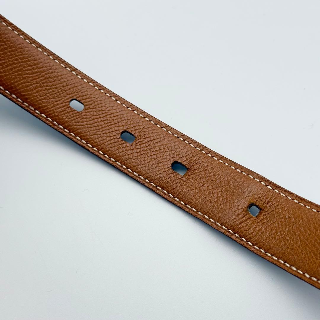 ✨美品✨HERMES ベルト アピ ゴールド金具 本革 サイズ85 □O刻印