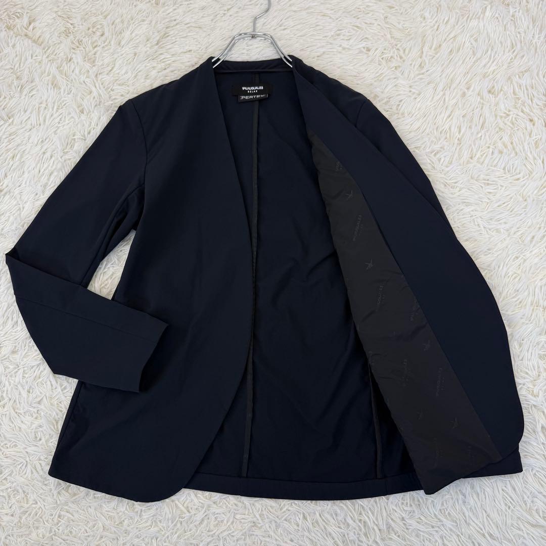 2024 ウノピゥウノウグァーレトレ パーテックスノーカラージャケット 黒 M