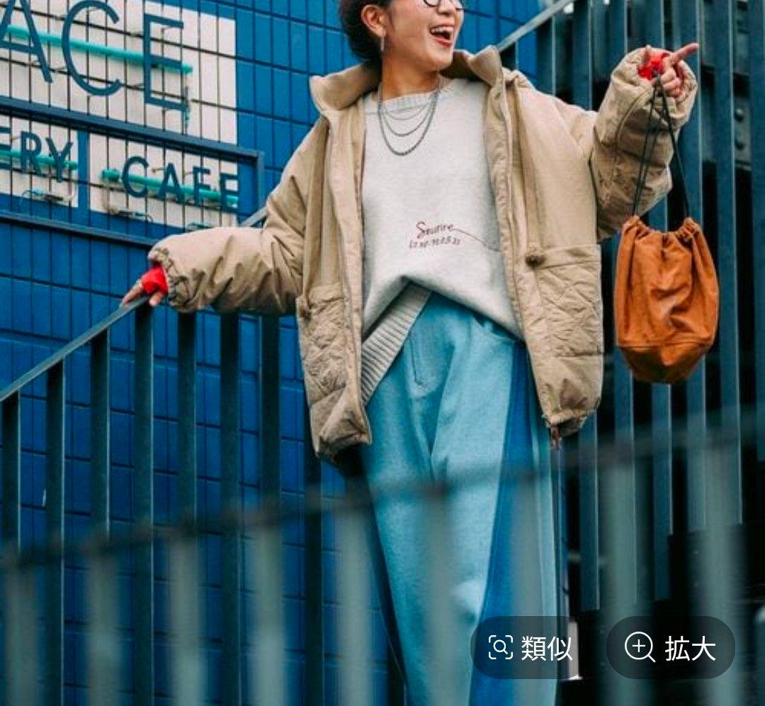 ニコアンド misayo ２点セット ミリアウター 配色ドルプルオーバー