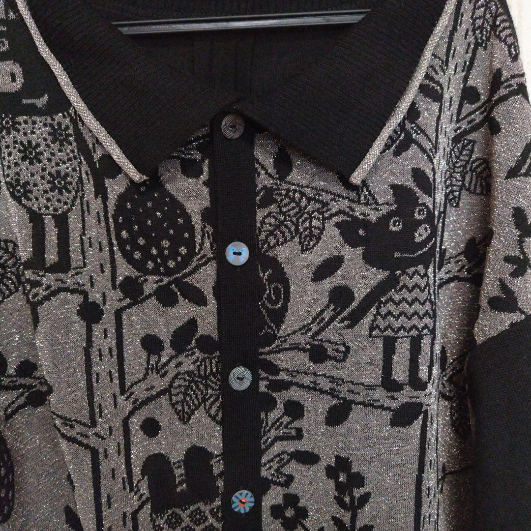 アルベロベロ動物柄の長袖カーディガン