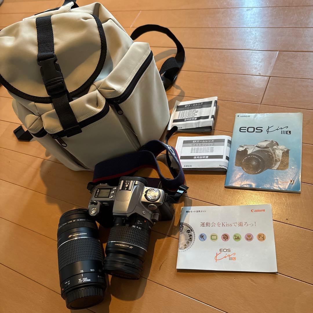 Canon EOS Kiss III 一眼レフダブルズームレンズセット　中古