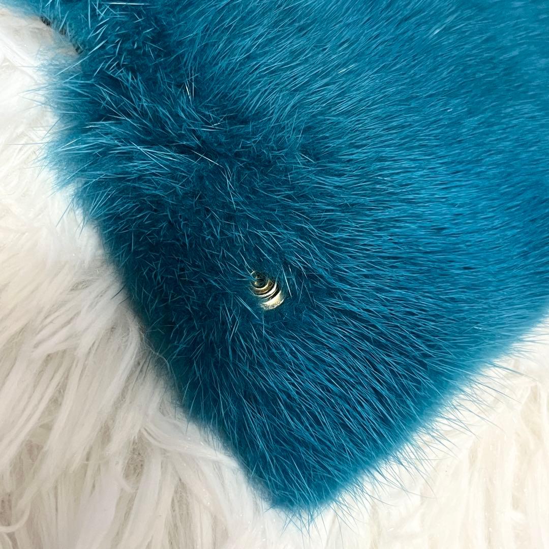希少✨美品✨Valextra ヴァレクストラ ハンドルカバー　ミンクファー　革