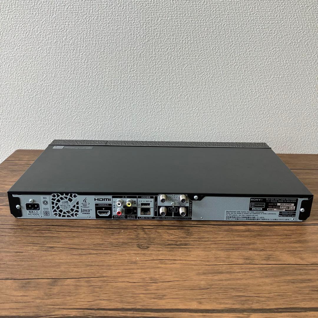 動作確認済✨ SONY BDZ-EW520 500GB ブルーレイレコーダー