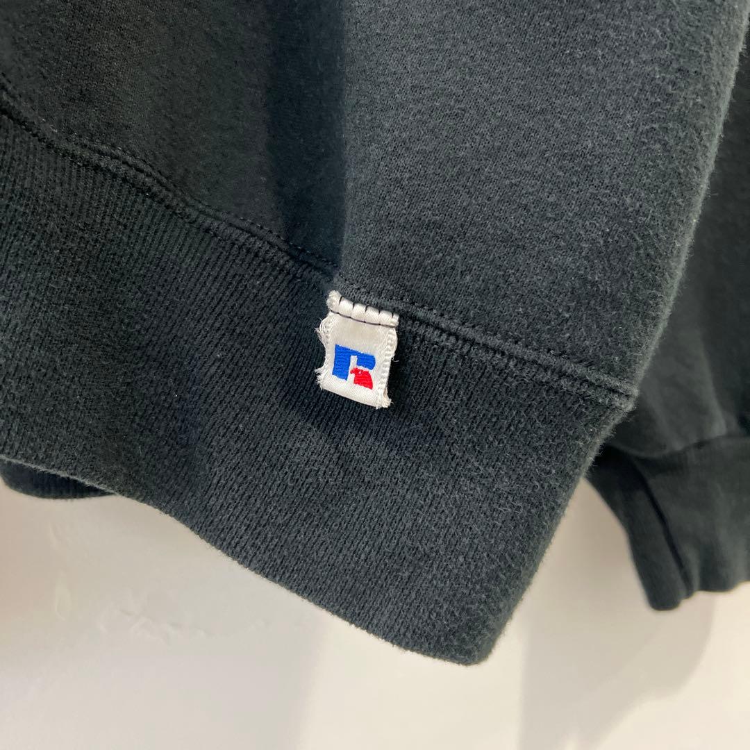 90s ラッセルアスレチック ブラック XXL 無地スウェット USA製