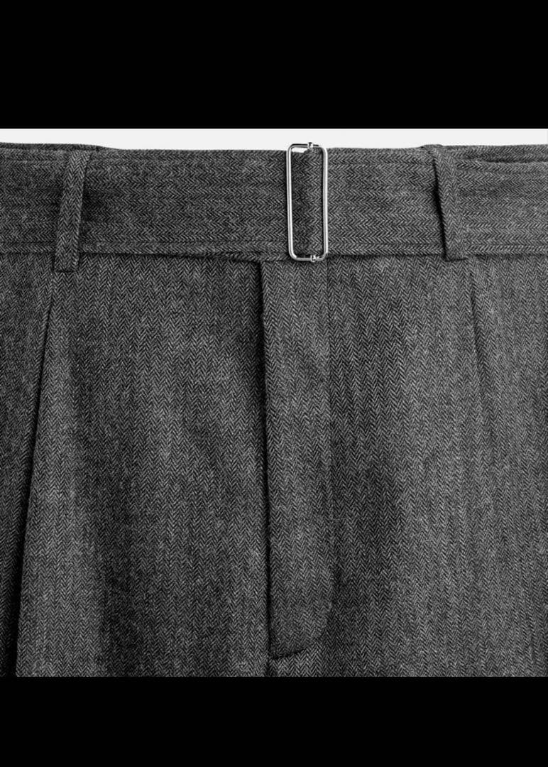 ZARA×ハリーランバート　グレーワイドスラックス　４２