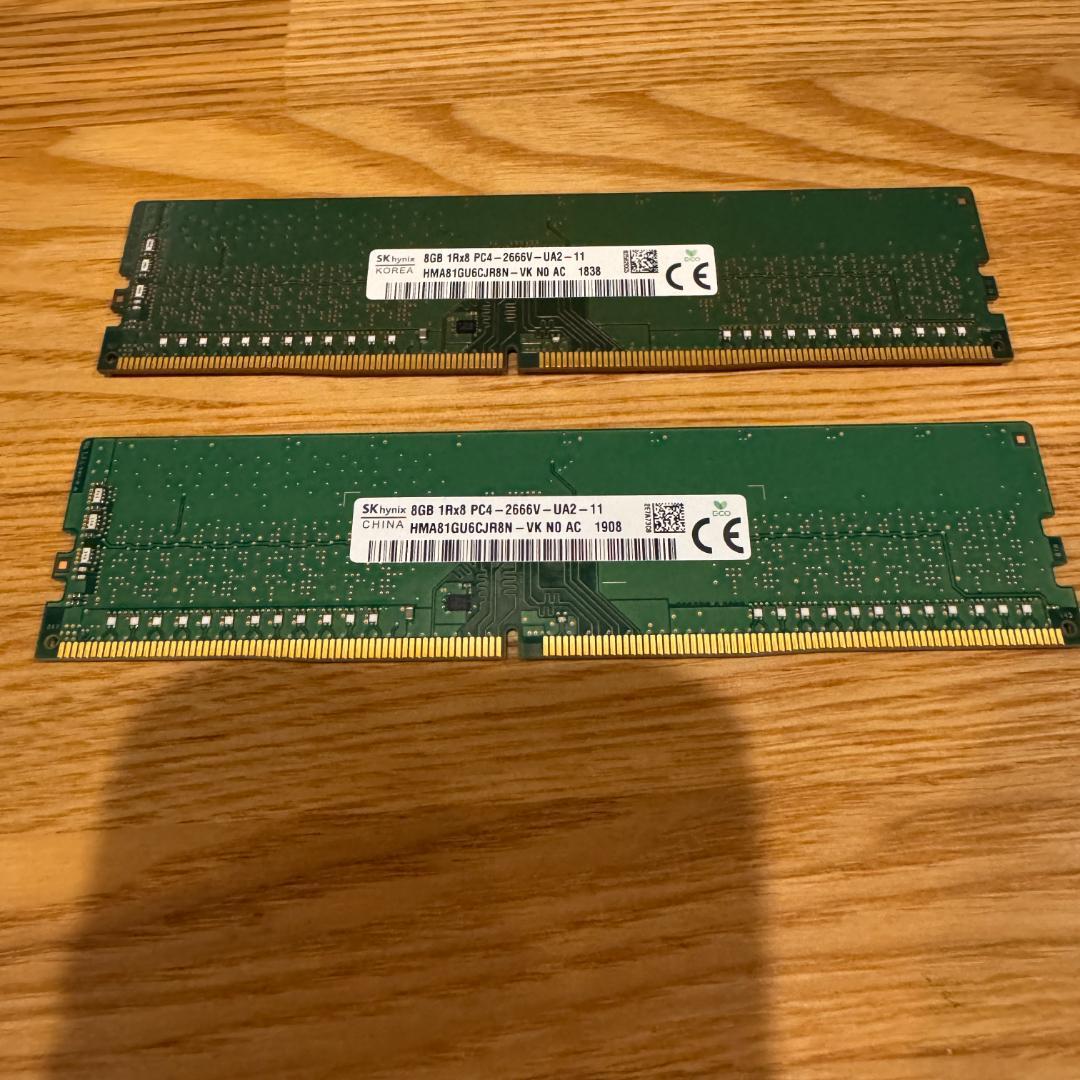 SK hynix DDR4-2666 16GB デスクトップ用メモリ