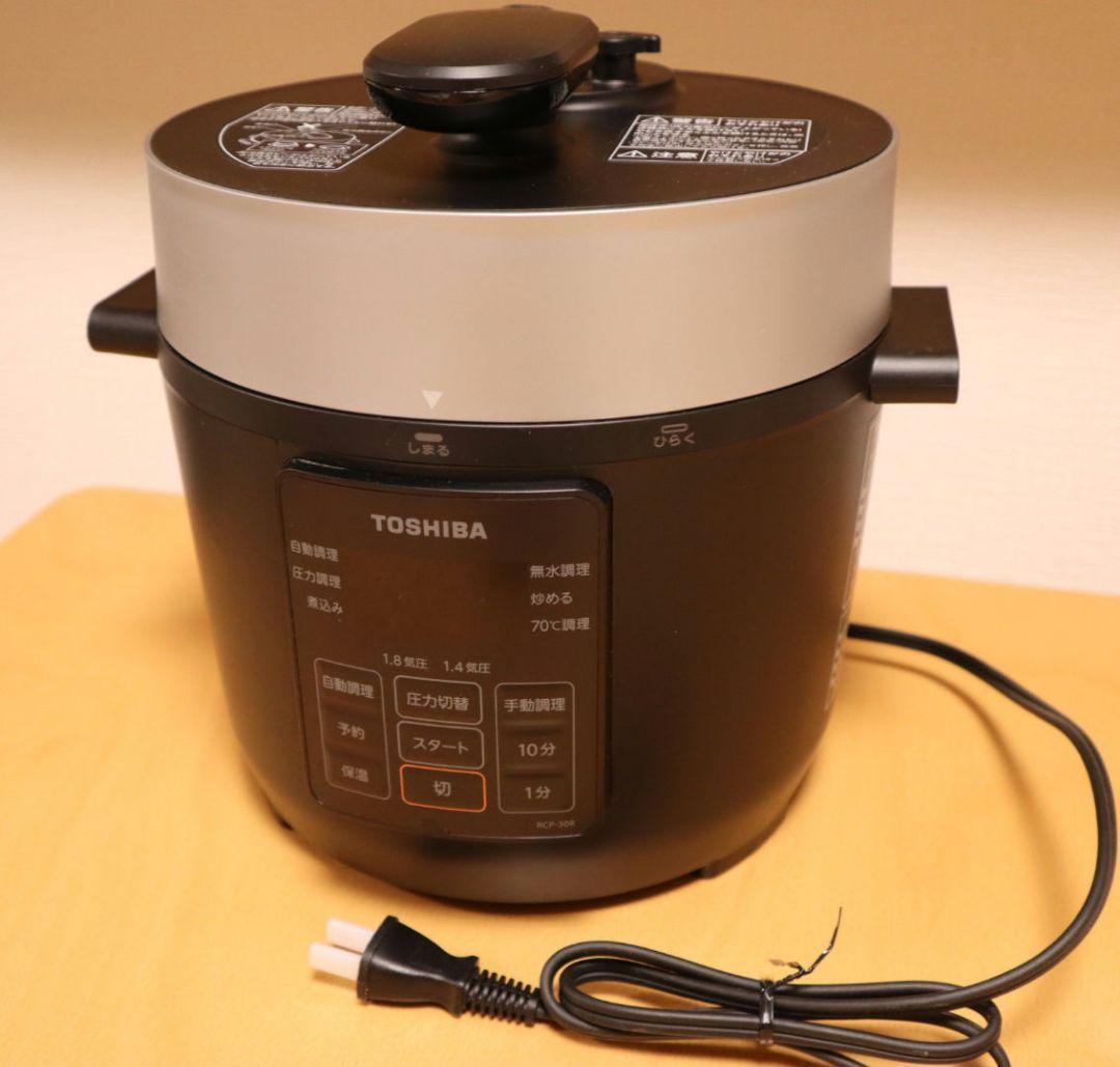 【未使用】東芝 TOSHIBA 電気圧力鍋 ブラック RCP-30R