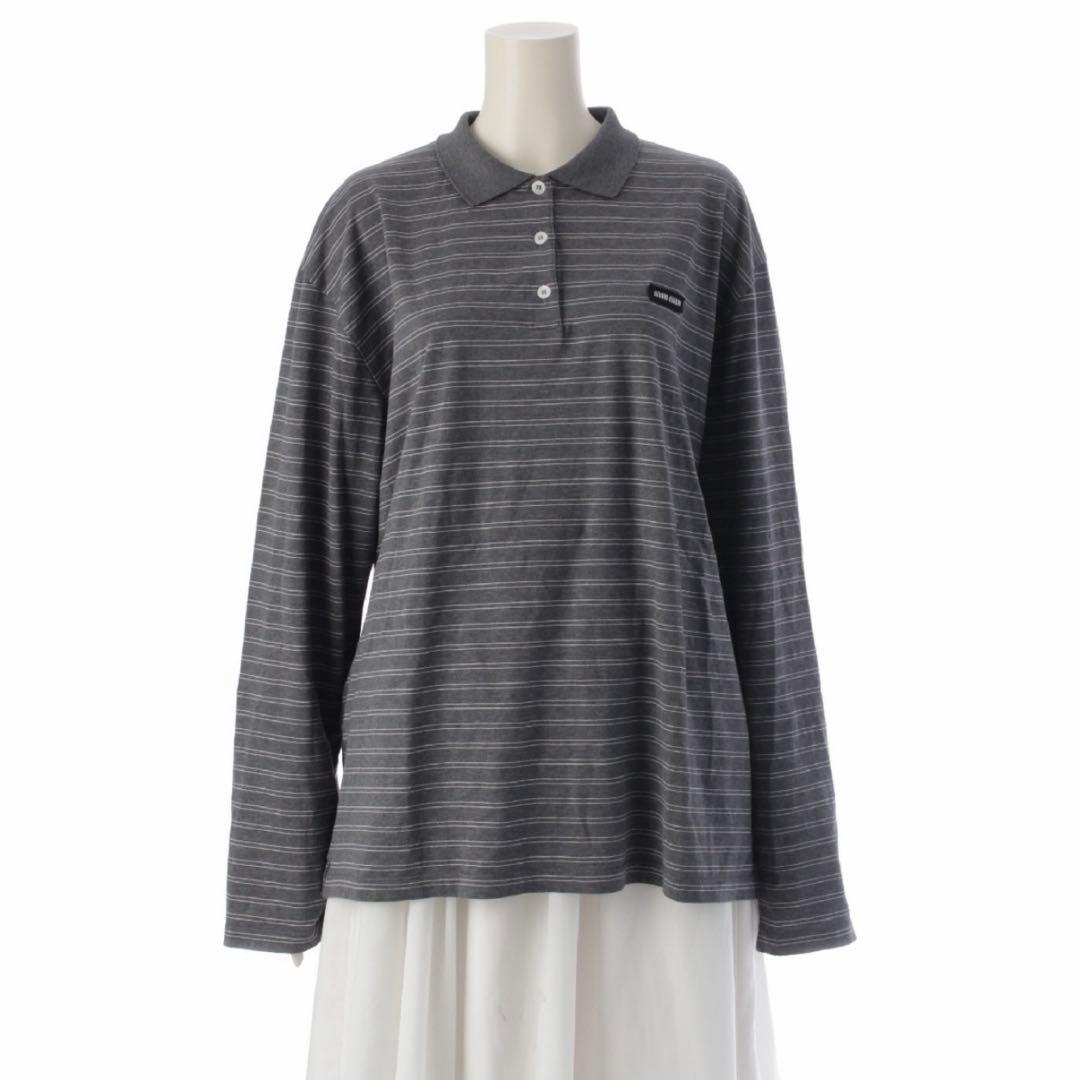 miumiu ミュウミュウ 25SS ロゴ ポロシャツ 古着 韓国 y2k