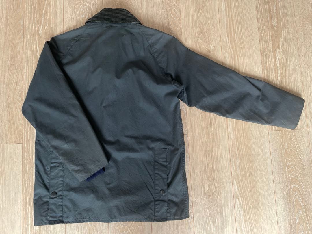 古着 バブアー 3ワラント ビデイル ネイビー 縦型4ポケット C36