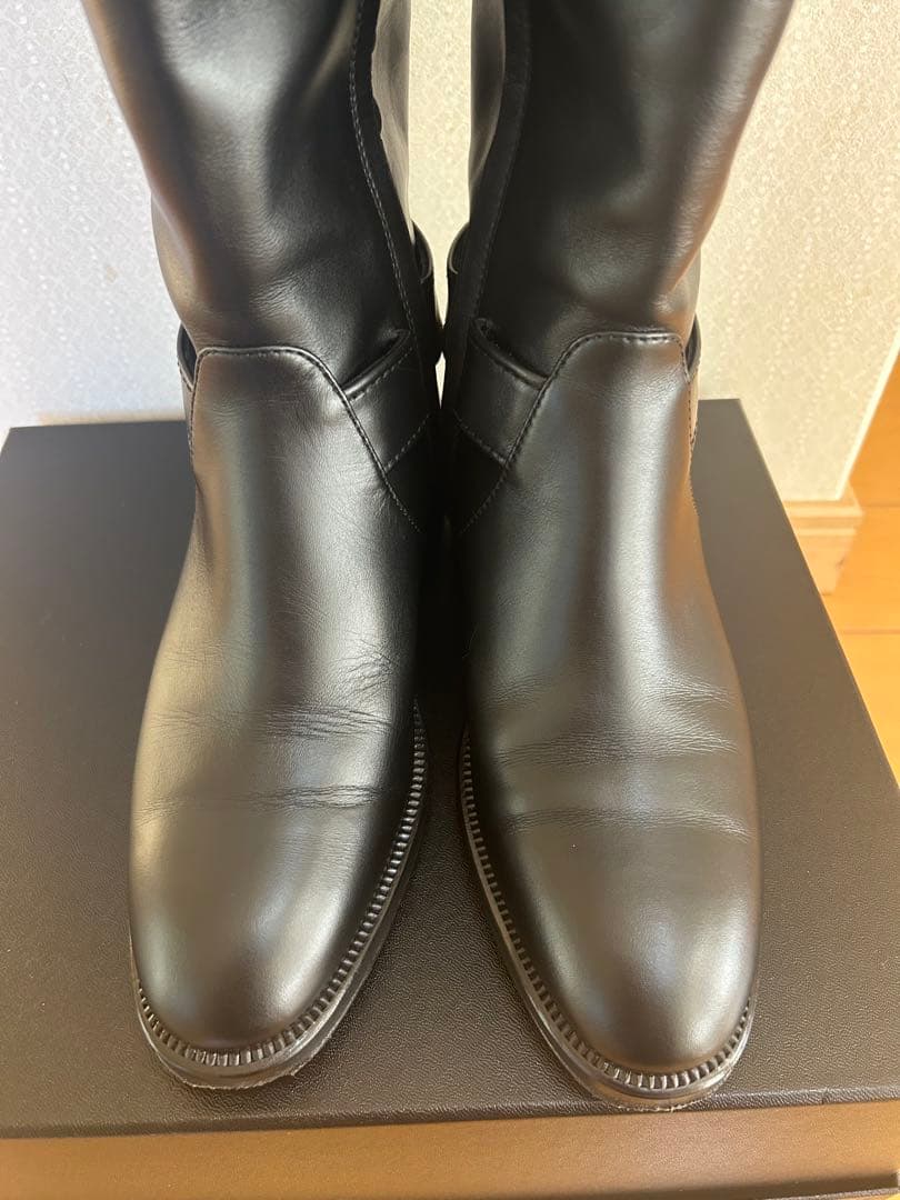 CHANEL ロングブーツ　チェーン　ココマーク　36