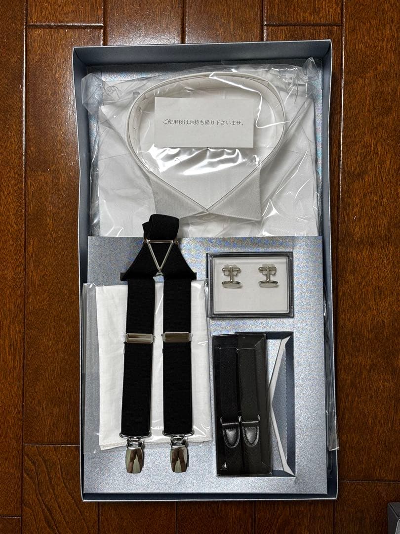 アクアグラツィエ　新郎　ラグジュアリーシャツセット　Lサイズ　新品