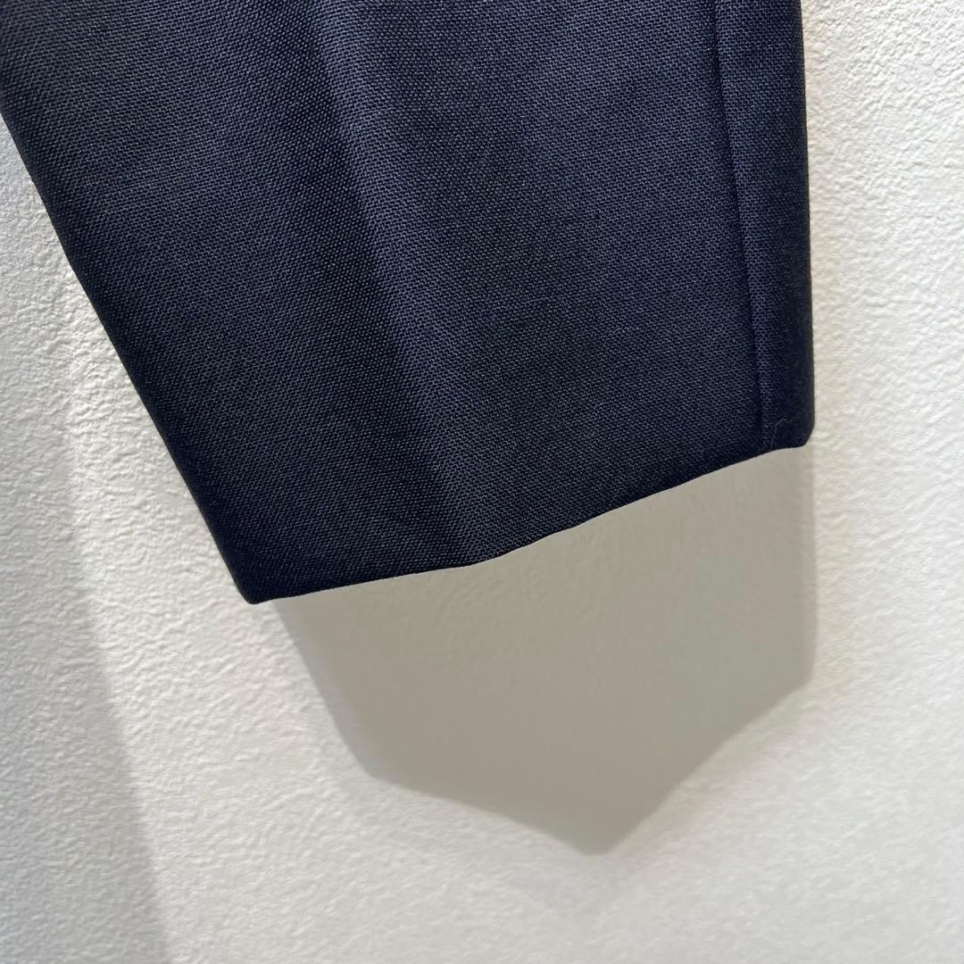 希少 美品 VALENTINO ウール モヘヤ タック スラックス パンツ 44