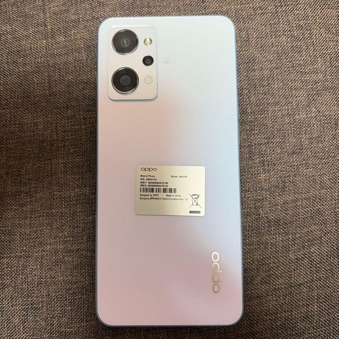 OPPO Reno 7 Aスマートフォン 本体 ドリームブルー