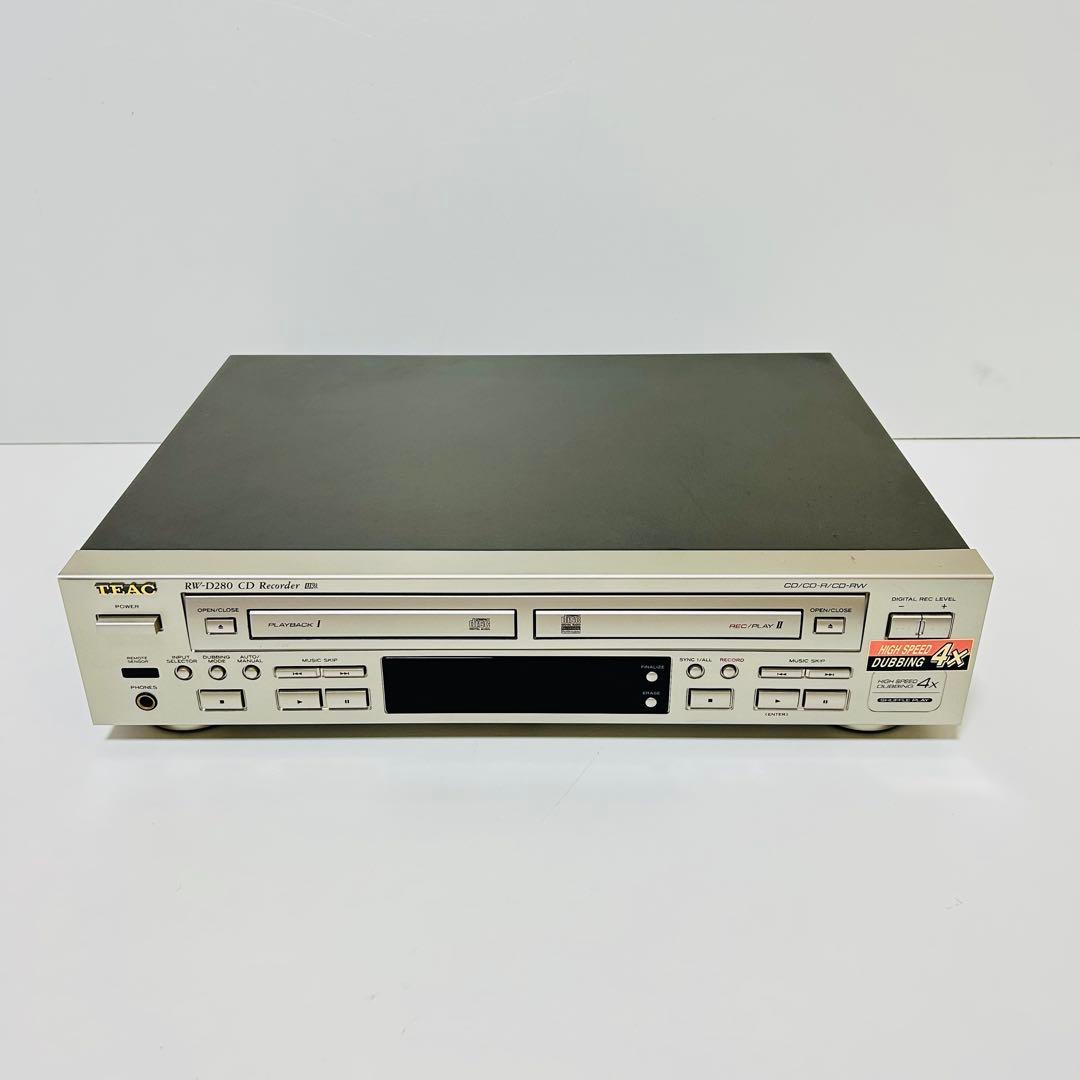 【美品】TEAC RW-D280 CDレコーダー デッキ1再生ok