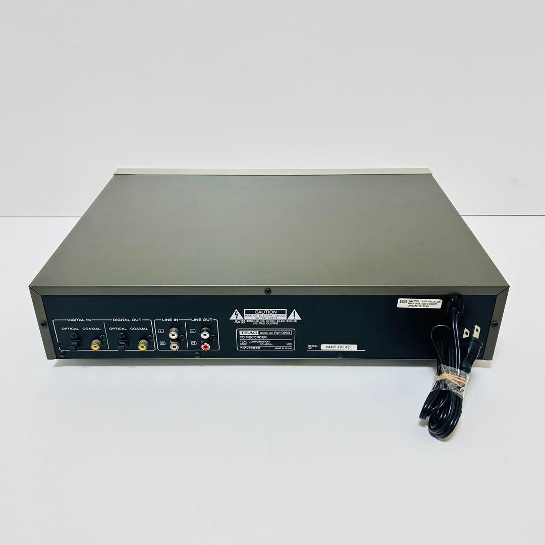 【美品】TEAC RW-D280 CDレコーダー デッキ1再生ok