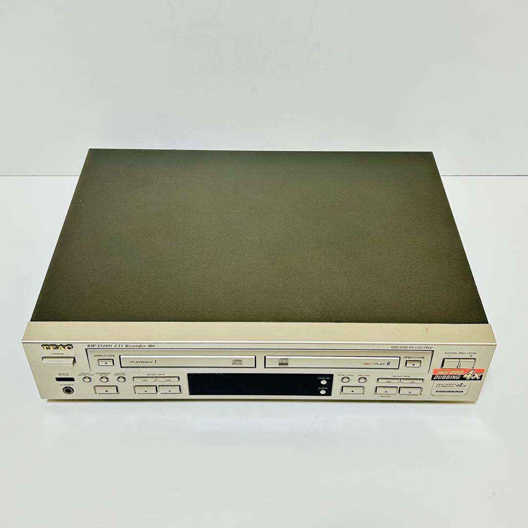 【美品】TEAC RW-D280 CDレコーダー デッキ1再生ok