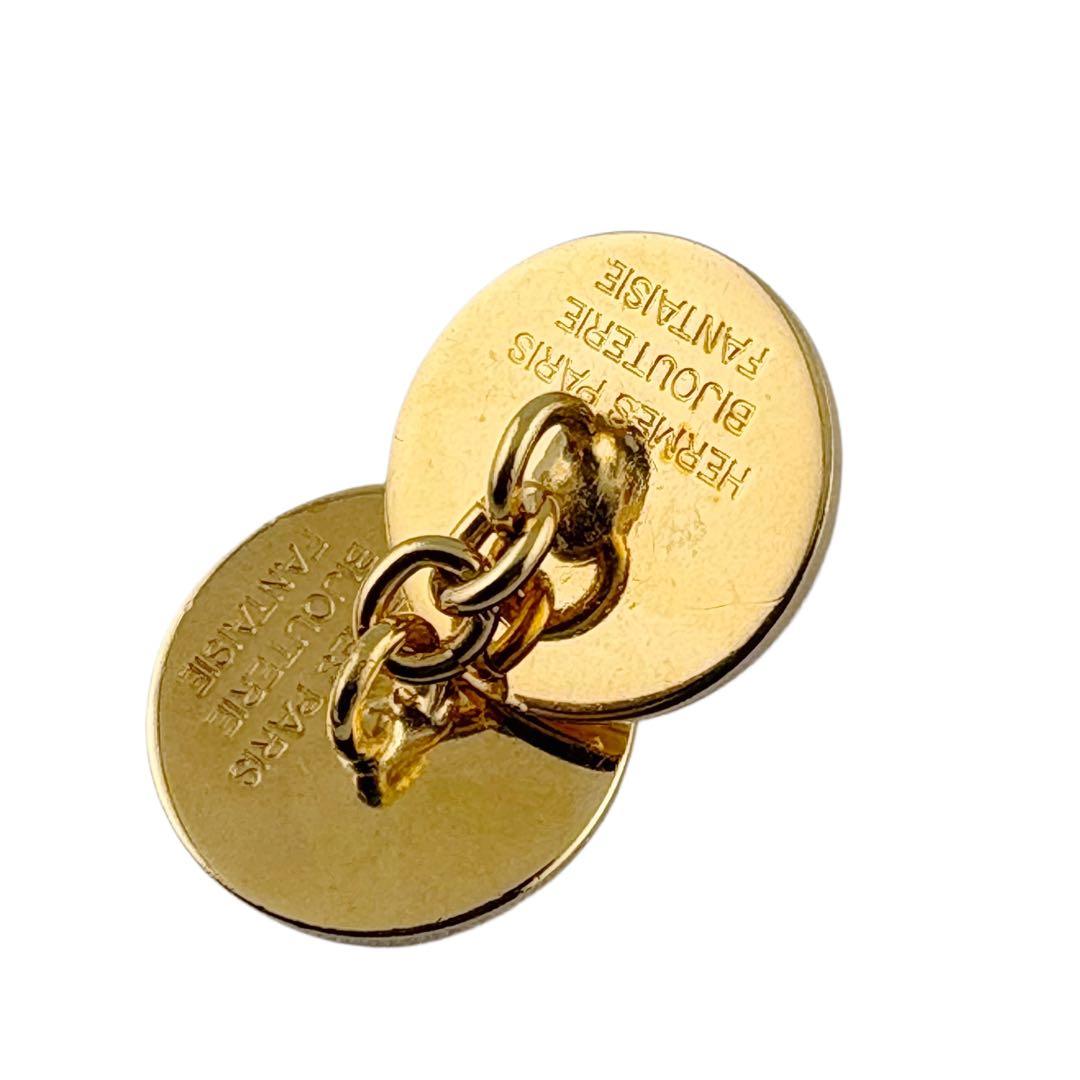 ビックヘッド 美品　HERMES セリエ　カフスリンクス　ゴールド