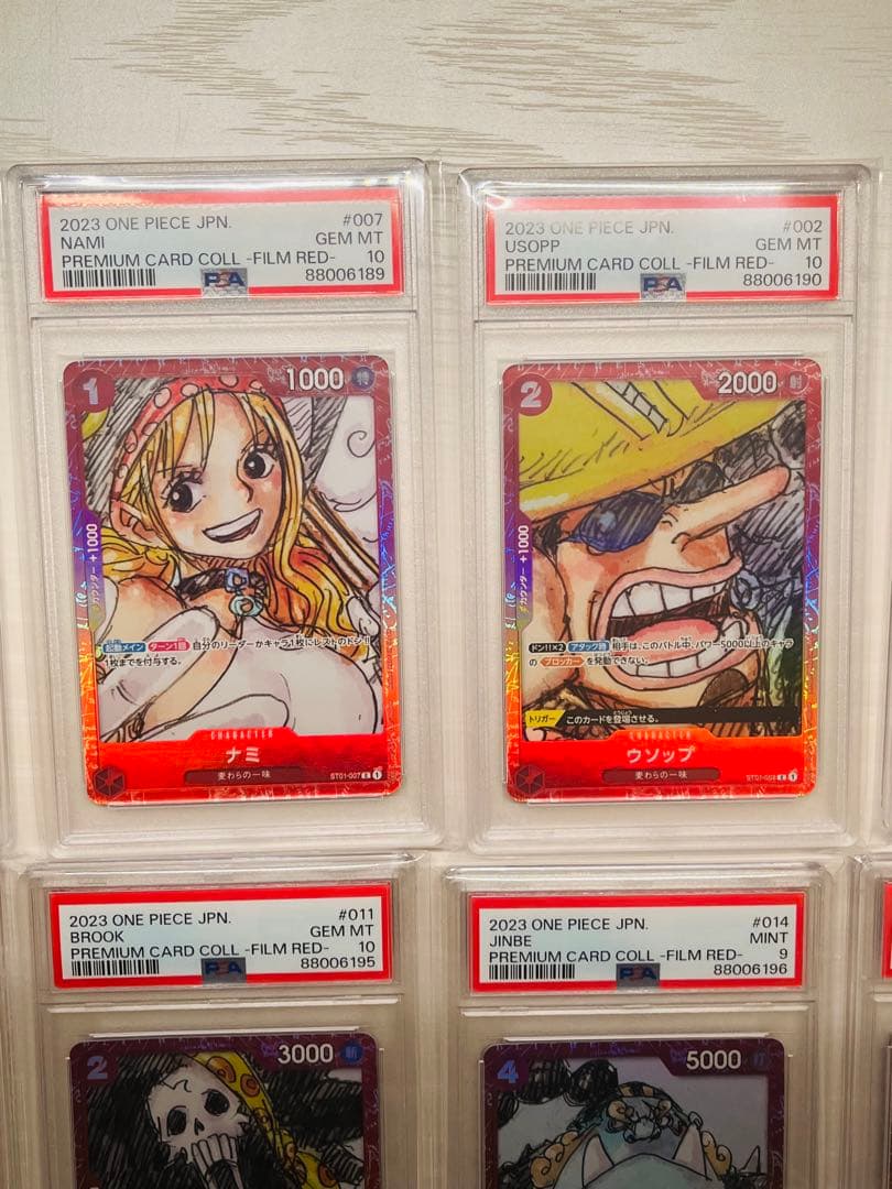 ワンピースカード FILM RED PSA連番　フィルムレッド PSA10 9