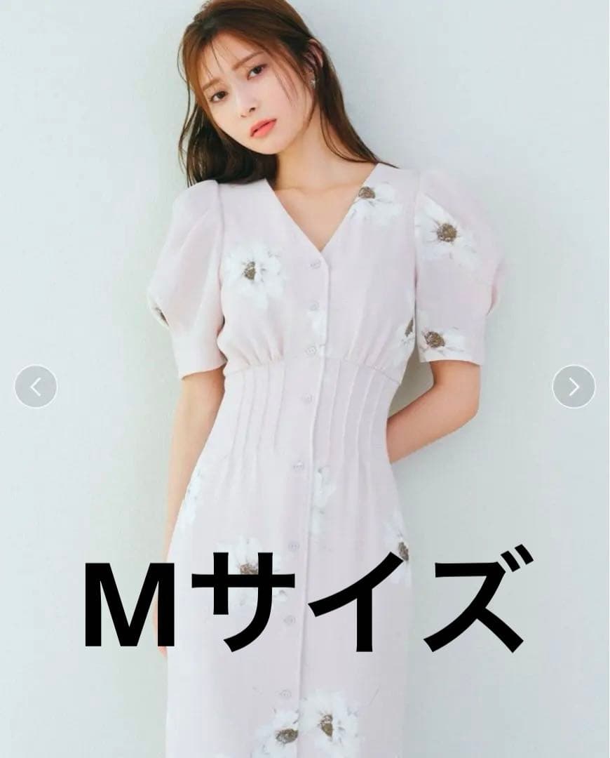 snidel【FLOWER COLLECTION】プリントタイトワンピース