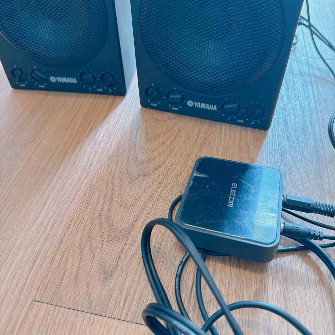 YAMAHA MSP3 モニタースピーカーペア＋エレコムオーディオレシーバー