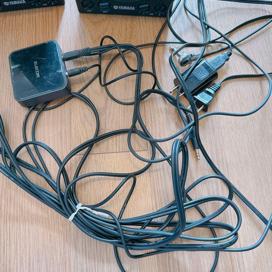 YAMAHA MSP3 モニタースピーカーペア＋エレコムオーディオレシーバー