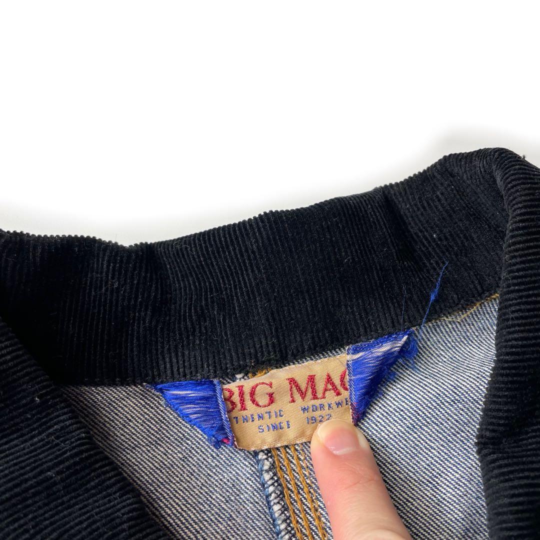 80’s 90’s BIGMAC デニムカバーオール コーデュロイ ライナー無し