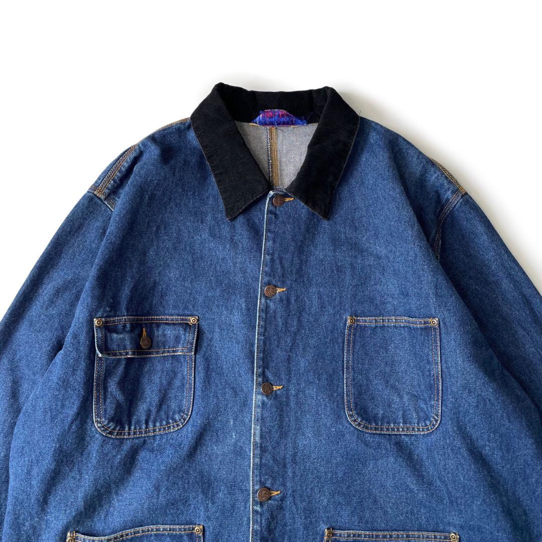 80’s 90’s BIGMAC デニムカバーオール コーデュロイ ライナー無し