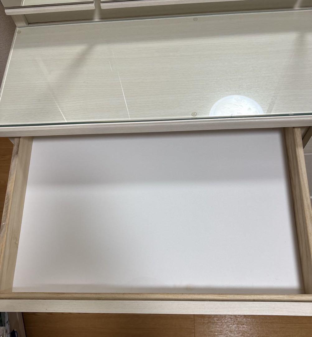 【送料込み】ニトリ　三面鏡ドレッサー (DR-007 WW) ホワイト　白