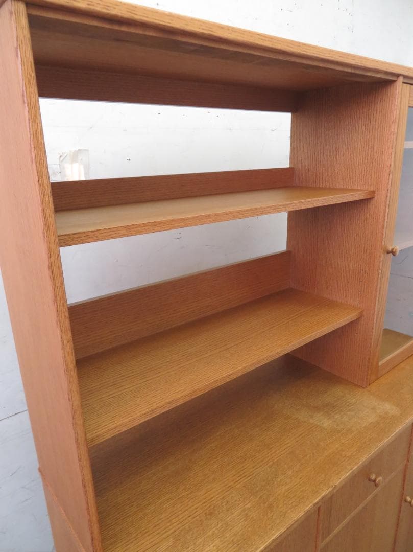 美品■モモナチュラル■VENT■レッドオーク■キッチンボード■食器棚■モダン■